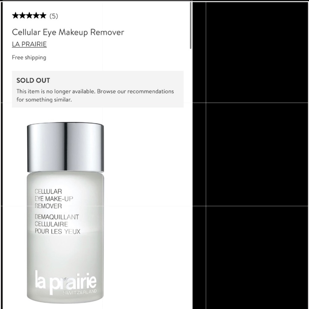 La Prairie Cellular Eye Makeup Remover  BRAND NEW
